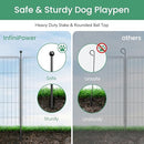 InfiniPower Dog Playpen Yard RV Camping 24 Inch 8 Panels Play Pen, Black - Brand New
