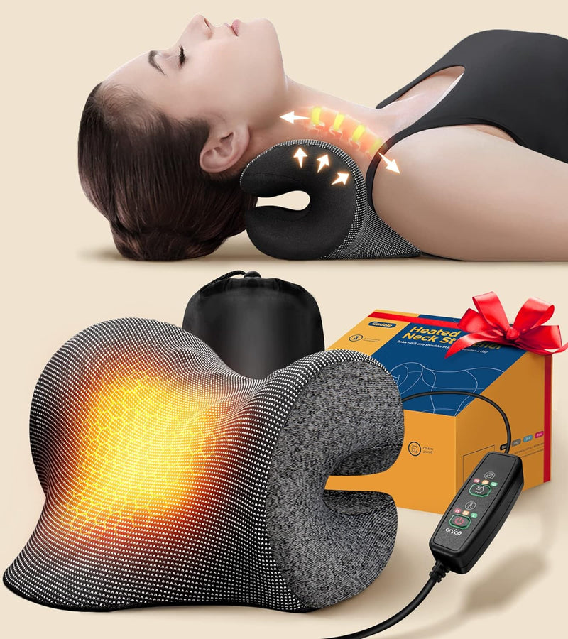 GADOLE 8X Pain Relief Magnetic Therapy Heated Neck Stretcher 3X Larger - GREY - Like New