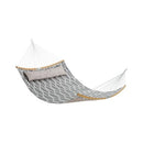 SONGMICS Hammock, Gray and Beige Rhombus UGDC034G02 B08MVPSQYQ - NEW - Brand New