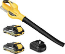 LAZYBOI Leaf Blower Cordless 2 Batteries/Charger 21V LA808-21V - Lemon Yellow Like New