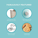 DASH Delish by DASH Compact Stand Mixer 3.5 Quart Beaters Dough Hooks - Blue - Brand New