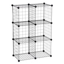 HONEY CAN DO HONEY-CAN-DO 6 CUBE BLACK STORAGE SET SHF-09484 - BLACK - Like New