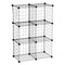 HONEY CAN DO HONEY-CAN-DO 6 CUBE BLACK STORAGE SET SHF-09484 - BLACK - Like New