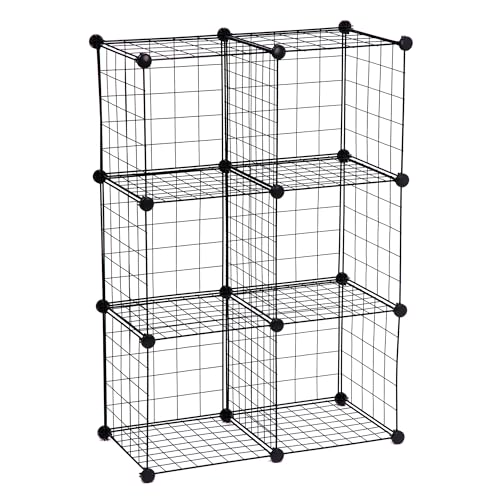 HONEY CAN DO HONEY-CAN-DO 6 CUBE BLACK STORAGE SET SHF-09484 - BLACK - Like New