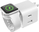 BeaSaf 36W for Apple Charging Block with Built-in Watch Charger - White Like New