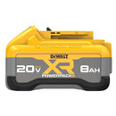 DEWALT 20V MAX XR POWERPACK 8.0 AH POWER TOOL BATTERY DCB2108 - BLACK-YELLOW - Like New
