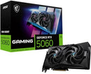 MSI GEFORCE RTX 5060 8G GAMING OC G5060-8GC - BLACK - Like New