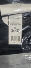 AUTHENTIC STRETCH LASTING FIT & COMFORT PANTS - SIZE: MEN 34X32 - BLACK - Like New