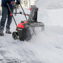 POWERSMART 21 INCH ELECTRIC SNOW BLOWER 120V 15 AMP 2100 RPM LED LIGHT RED/BLACK - Like New