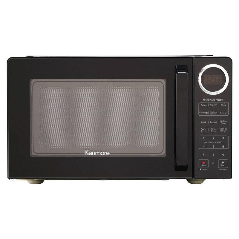 KENMORE 0.9 CU-FT MICROWAVE COUNTERTOP 900W CHILD LOCK 6 PROGRAMS - BLACK - Like New
