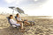 SPORT-BRELLA CHAIR UPF 50+ ADJUSTABLE UMBRELLA BEACH CHAIR 10253 - GRAY - Brand New