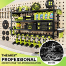 LARGE POWER TOOL ORGANIZER WALL MOUNT HEAVY DUTY 8 DRILL HOLDER - Scratch & Dent