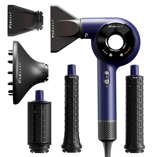 FHI HEAT VERSASPHERE PRO AIR 6-IN-1 HAIR DRYER WITH DIFFUSER - PURPLE/BLACK - Like New