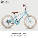 ROYALBABY EZ KIDS BIKE,18 INCH CONVERTIBLE BALANCE TO PEDAL,2-9 YRS, Brown - Like New