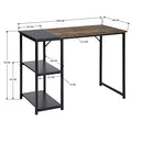Cokos Escritorio con Repisa Inferior Moderno (100 x 48 x 74cm) - Negro - Brand New