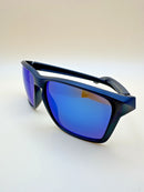 OAKLEY SYLAS SUNGLASSES MATTE BLACK FRAME PRIZM SAPPHIRE LENSES 60-17-140 3P - Like New