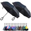 Parquet Galaxy Flower Double Layer Inverted Umbrellas - C Shaped Handle - Brand New