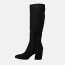 Juliet Holy Women’s Wide Calf Stacked Heel  Knee High Boots, Size: 8.5, Black - Like New