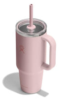 Hydro Flask Travel Tumbler with Handle, Clear Lid and Straw - 40oz - Like New
