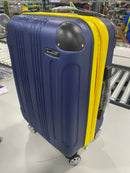ROCKLAND LONDON HARDSIDE SPINNER WHEEL LUGGAGE, CARRY-ON 20" - NAVY/YELLOW - Brand New