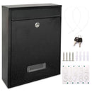 DIGGOO MO01-4 Locking Steel Cover Security Mailbox - Black - Like New