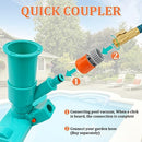 POOLWHALE UPGRADES POOL SPA POND MINI JET VAC VACUUM CLEANER - TEAL/SILVER - Like New