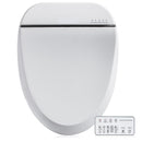 ZMJH BIDET TOILET SEAT VORTEX WASH WARM DRYER REMOTE NIGHT LIGHT ELONGATED WHITE - Like New