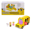 PEANUTS CHARLIE BROWN'S INTERACTIVE SCHOOL BUS TOY, 11-PIECES 45086 - MULTICOLOR - Like New