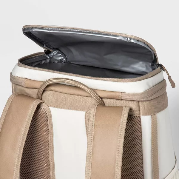 EMBARK SOFT SIDED 18QT BACKPACK COOLER - TAN - Like New
