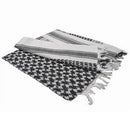 CONDOR 201 SHEMAGH 100% COTTON SCARF HEAD WRAP - BLACK WHITE - Brand New