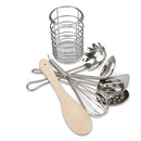 Melissa & Doug Stir & Serve Cooking Utensils (7 pcs) - Stainless Steel - Brand New
