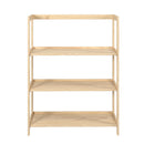 JELA-USA JELA SOLID WOOD 3 SHELF UNASSEMBLED PANTRY SHELVING, UNFINISHED - Like New
