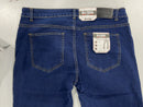 BLU ROCK MEN'S JEANS FLEX, 4-WAY STRETCH - SIZE: MEN 36X32 - DARK WASH - Brand New