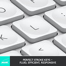 Logitech MX Keys Mini Minimalist Wireless Illuminated Keyboard - Pale Gray - Like New