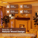 Avana Rustic Fireplace Mantle 60” Handcrafted Wood Wall Decor - Rustic Brown - Brand New