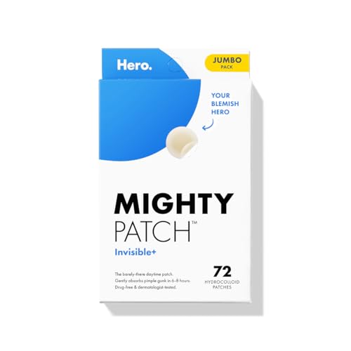 MIGHTY PATCH INVISIBLE+ PATCH BARELY THERE DAYTIME HYDROCOLLOID 72CT - CLEAR - Brand New