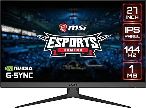 MSI G272 27" Gaming Monitor FHD IPS 1ms 144Hz FreeSync HDMI OPTIX-G272 - BLACK - Like New