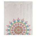 MAINSTAYS 8 PIECE BED IN A BAG COMFORTER SET WITH SHEETS,QUEEN - CORAL MEDALLION - Like New