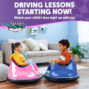 FLYBAR FUNPARK 6V BUMPER CAR FOR TODDLERS - LARGE, FB21499BP - PINK/PURPLE - Like New