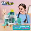 Tile Town Pet Vet Magnetic Tiles Set, 48 Piece Magnet Tiles for Kids - Like New