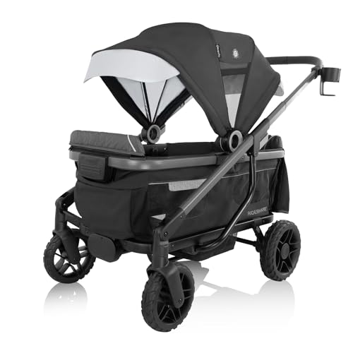Evenflo Shyft Rideshare All-Terrain Performance Stroller Wagon (Sterling Black) - Like New