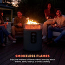 NINJA FIRESIDE360 FIRE PIT & HEATER, 80,000 BTU, 3 MODES, PUSH START - BLACK - Like New