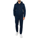 GALAXY BY HARVIC 2PIECE FLEECE-LINED FULL ZIP HOODIE & JOGGER SET MEN 2XL - NAVY - Brand New