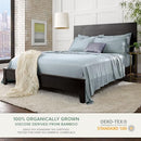 PURE BAMBOO TWIN SHEETS, GENUINE 100% ORGANIC, LUXURIOUSLY SOFT (TWIN, BLUE) - Like New