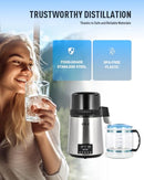 CO-Z 1.1 GALLON WATER DISTILLER, 1750W COUNTERTOP, DUAL TEMPERATURE - STAINLESS - Like New