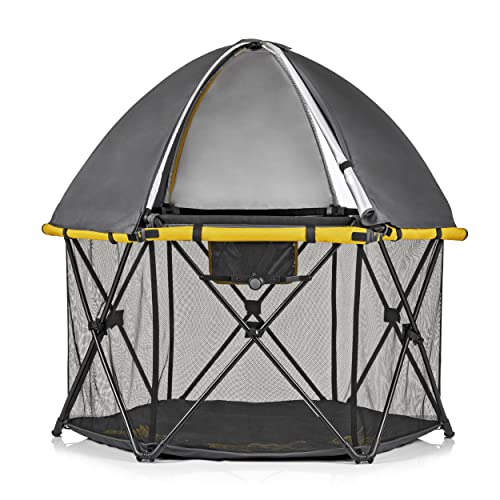 EVENFLO PLAYAWAY PORTABLE PLAYARD DELUXE 15 SQ FT - ADVENTURER - Like New