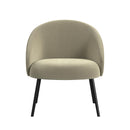 HOMEPOP HOME DECOR UPHOLSTERED MODERN ACCENT CHAIR - TAUPE VELVET - Like New