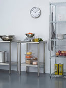 Trinity EcoStorage Heavy Duty Stainless Steel Kitchen Prep Table - Brand New