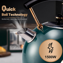 Pukomc 1.8L Electric Water Kettle with Temperature Gauge Curved Handle - Like New