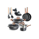 Bakken-Swiss 14-Piece Kitchen Cookware Set Granite Non-Stick Eco-Friendly - Like New